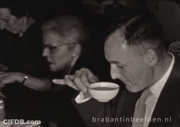 Upper-Class Sips Tea GIF