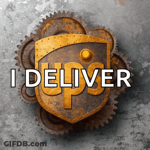 UPS I Deliver Logo GIF