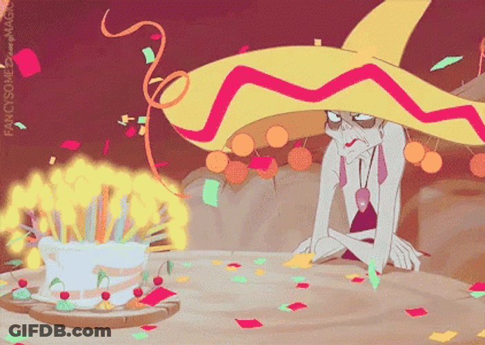 Upset Disney Happy Birthday GIF