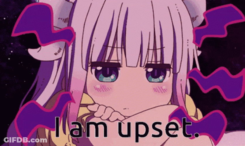 Upset Kanna Kamui GIF