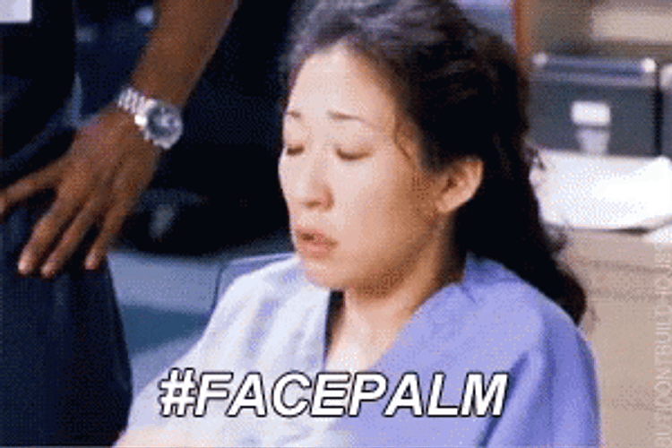 Upset Lady Facepalm GIF