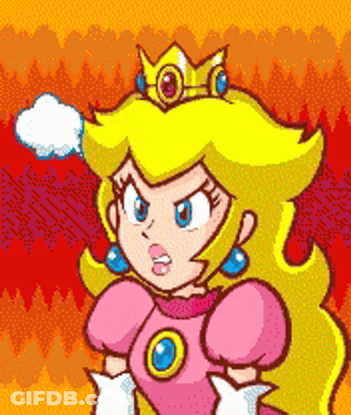 Upset Princess Peach GIF
