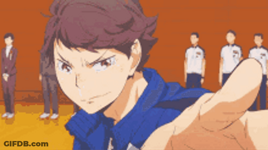 Upset Tōru Oikawa Clenched Fist GIF