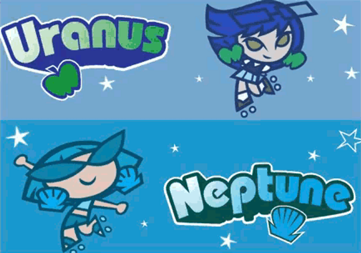 Uranus Neptune Milky Way And Galaxy Girls GIF