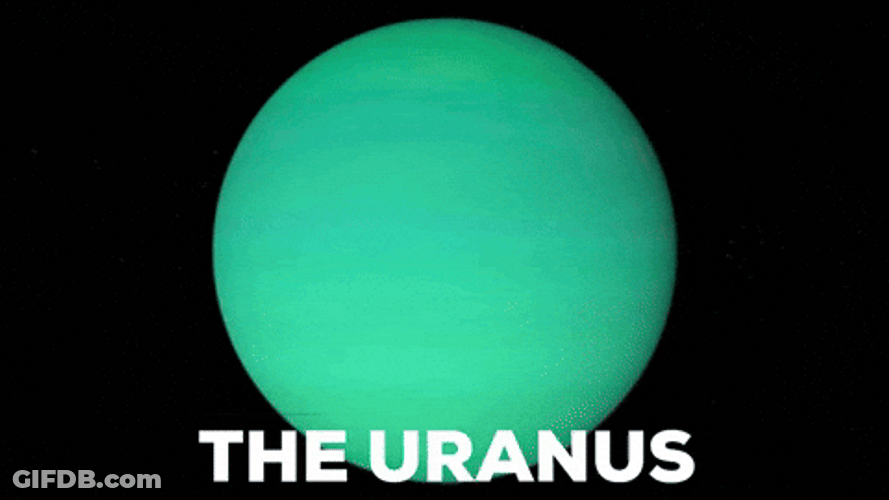 Uranus Planet Glitch GIF