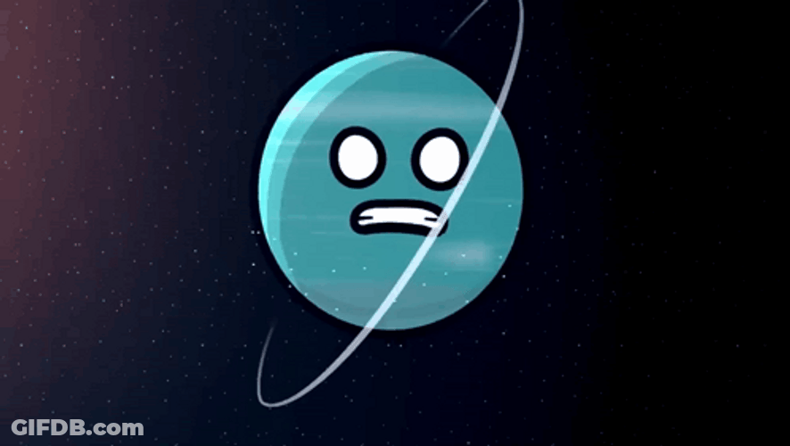 Uranus Sad Confused Planet GIF