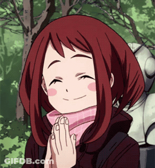 Uraraka Charming Expression GIF