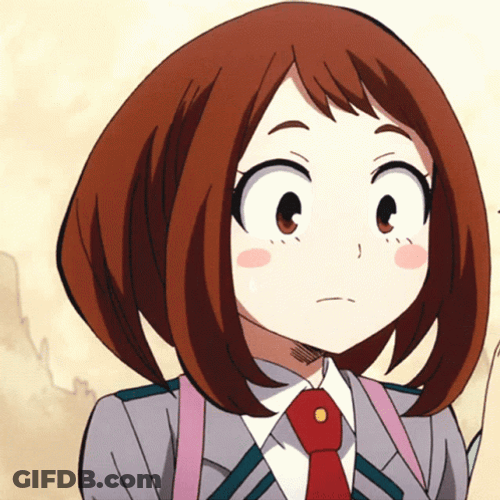 Uraraka Happy Excitement GIF