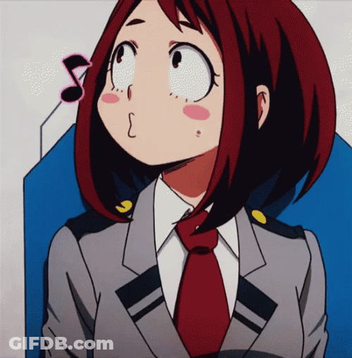 Uraraka Music Whistle GIF
