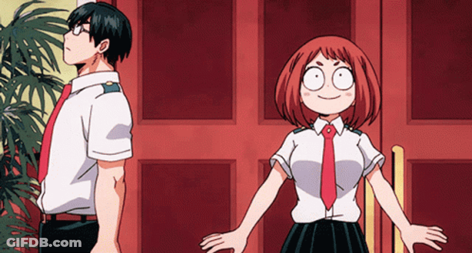 Uraraka Passed Out GIF