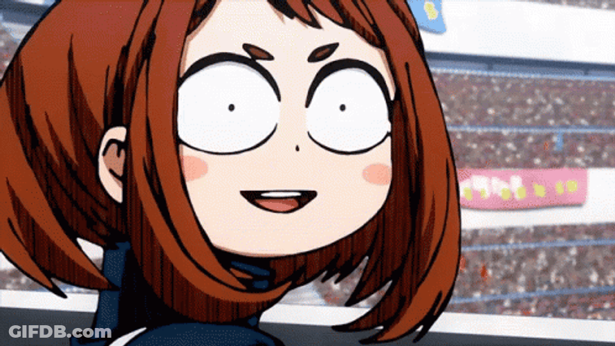 Uraraka Playful Giggle GIF