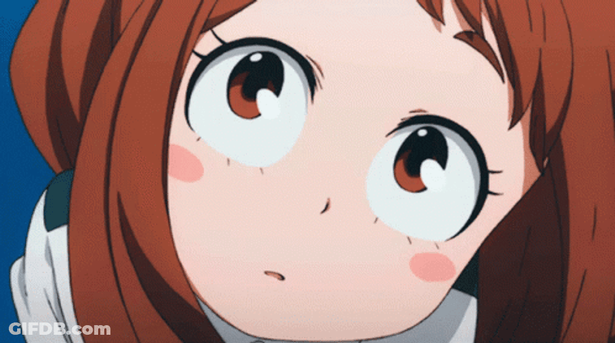 Uraraka Red Face GIF