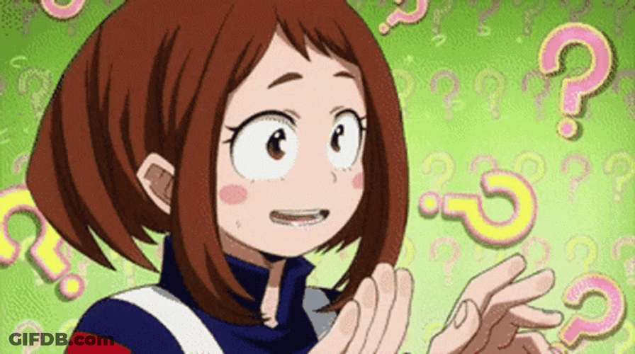 Uraraka Seeking Question GIF