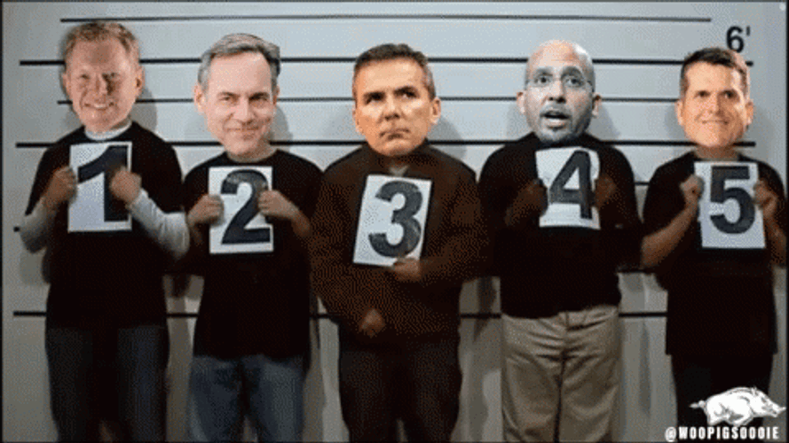 Urban Meyer Funny Mug Shot GIF