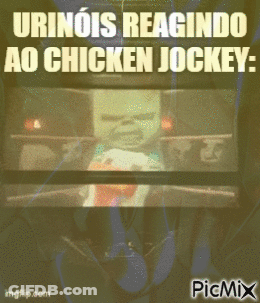 Urinis Reacting To Chicken Jockey GIF