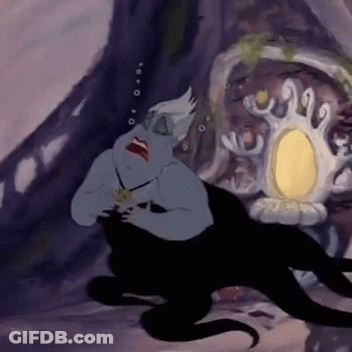 Ursula Singing To Ariel GIF