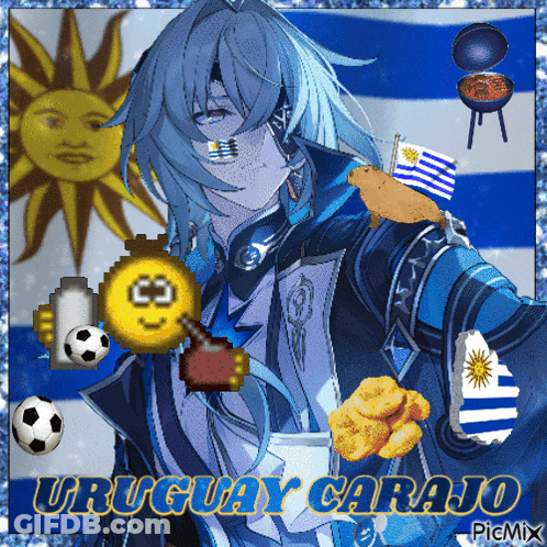 Uruguay Carajo Smiley Face GIF