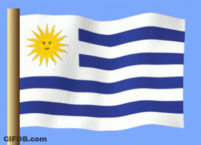 Uruguay Flag Waving GIF