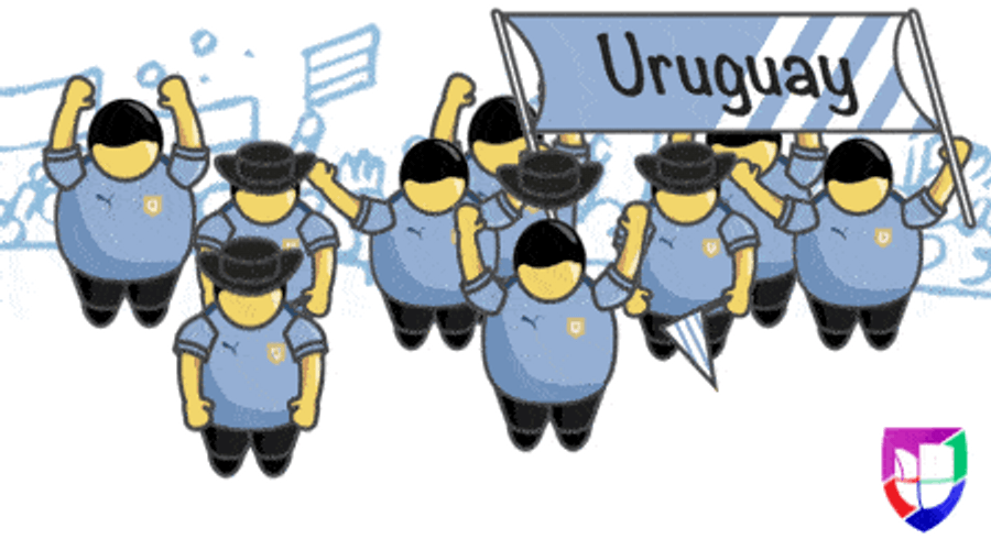 Uruguayan Football Crowd GIF