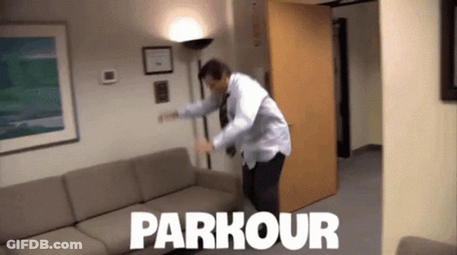 Us Being Us Parkour GIF