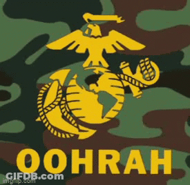 US Marines Logo Oohrah GIF