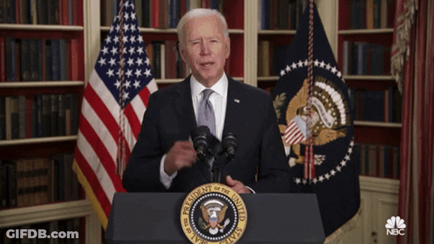 US President Joe Biden Mask Up GIF