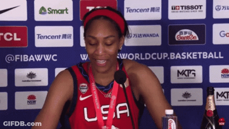 Usa Basketball A'ja Wilson Interview GIF