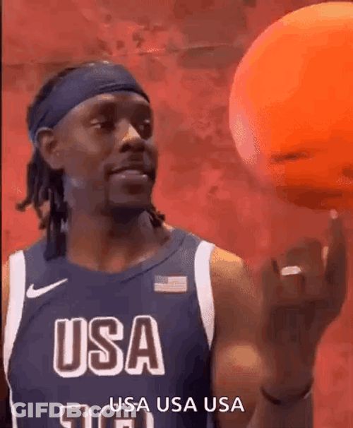 Usa Basketball Adebayo Ball Spin GIF