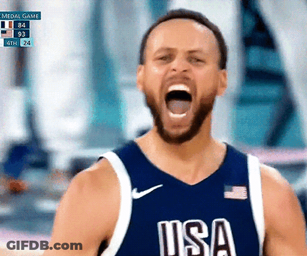 Usa Basketball Curry Hyped Up GIF