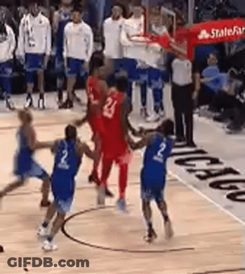 Usa Basketball Hard Foul GIF