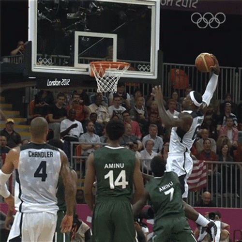 Usa Basketball Lebron James Dunk GIF