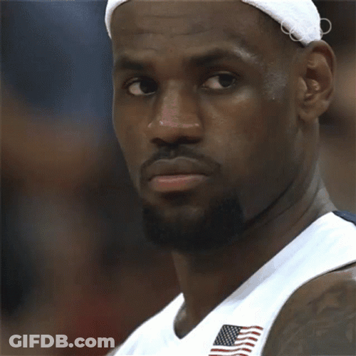 Usa Basketball Lebron James Eyebrows GIF