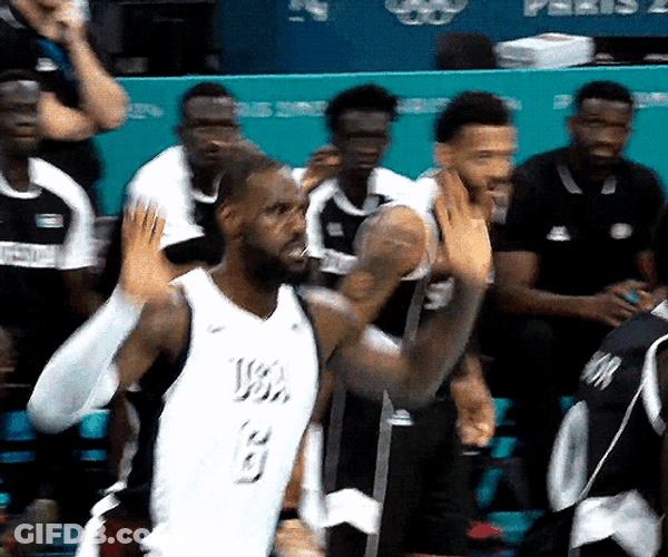 Usa Basketball Lebron James Hands Up GIF