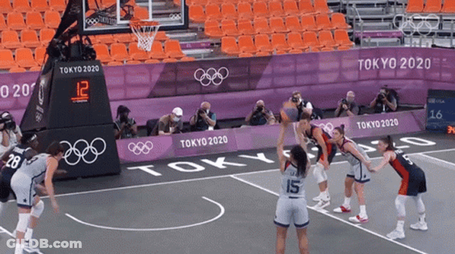 Usa Basketball Women's 3X3 Team GIF