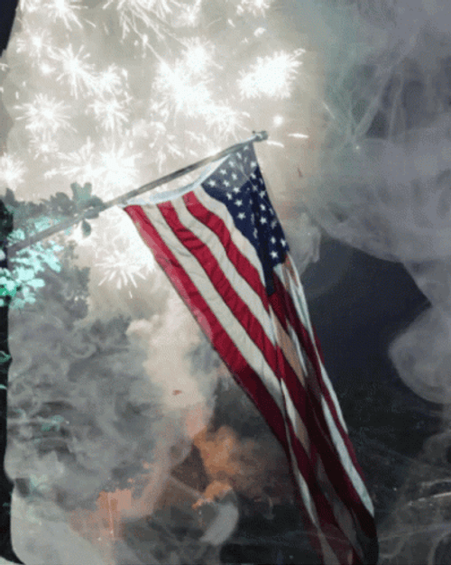 Usa Flag Firework GIF