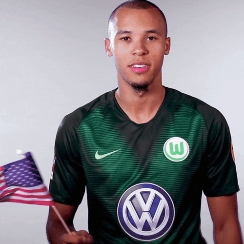 Usa Football Player Waving The Flag GIF