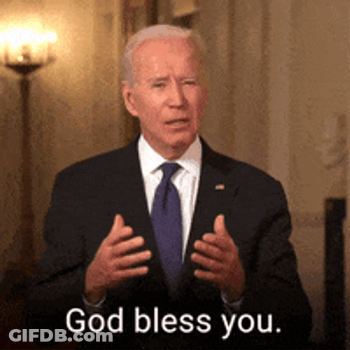 USA President Joe Biden God Bless You GIF