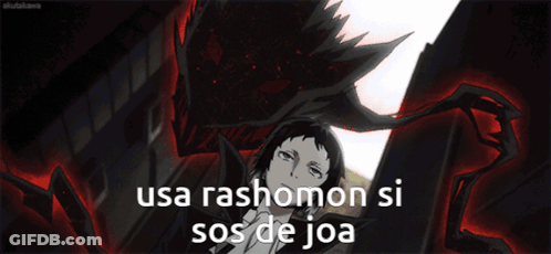 USA Rashomon Si Sos De Joa White Letters On Red Background GIF
