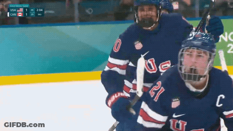 USA Vs Canada Hockey Game GIF