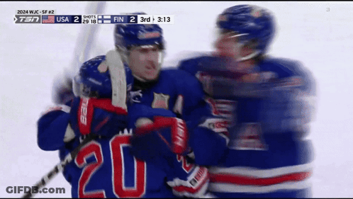 USA Vs Finland Hockey Game GIF
