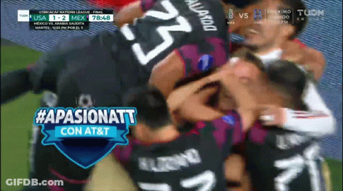 USA Vs Mexico Soccer Game Sponsored By AT&T GIF