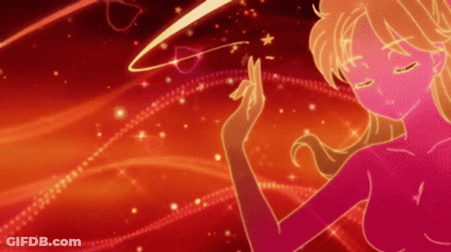 Usagi Sailor Moon Transformation Magical Stars GIF
