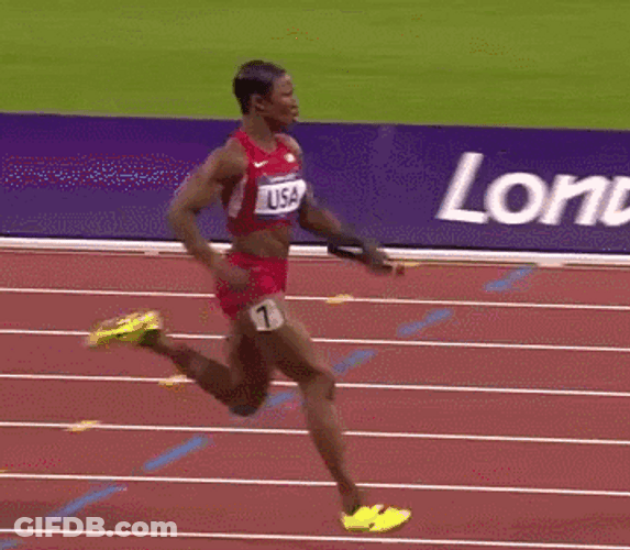 Usain Bolt Track And Field Finish Line GIF