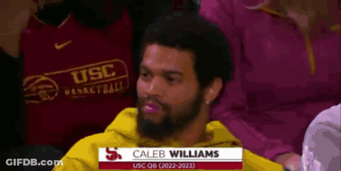 USC Basketball Player Sitting In Stands GIF