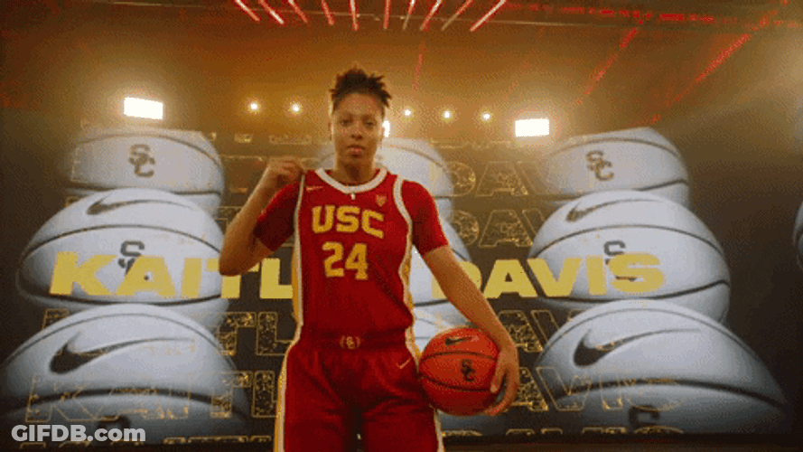 Usc Player Flexing Jersey GIF
