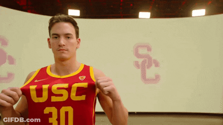 Usc Player Showing Off His Jersey GIF