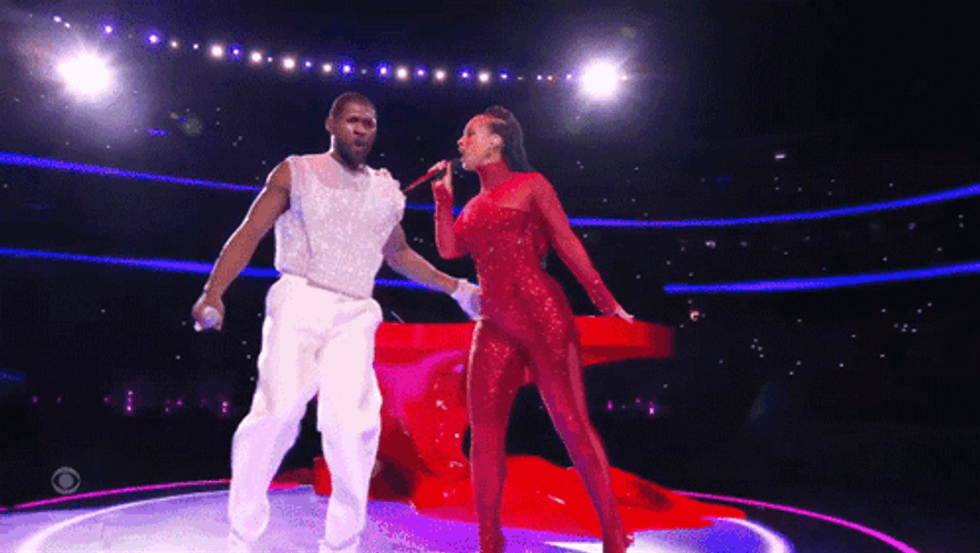 Usher Alicia Keys Halftime Show Meme GIF