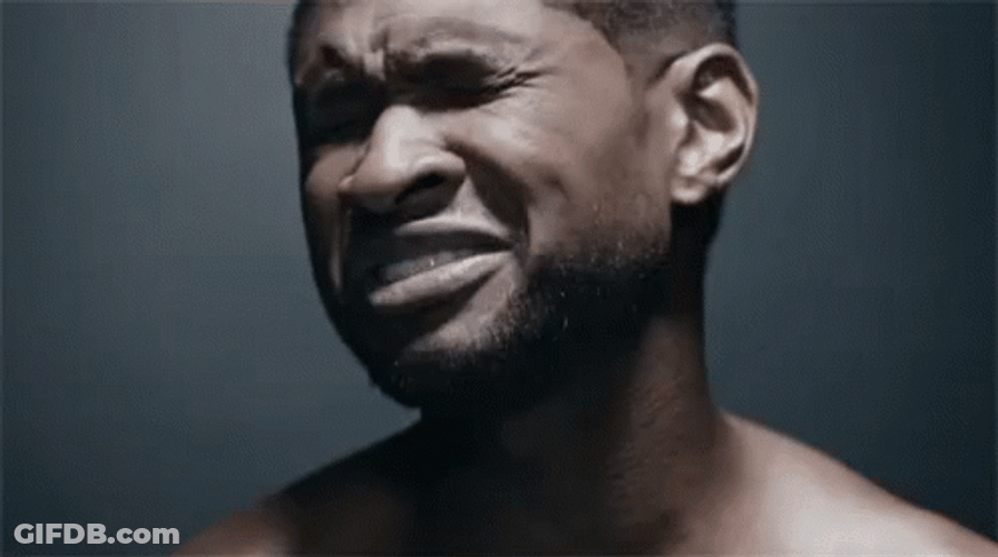 Usher Being Very Emotional GIF