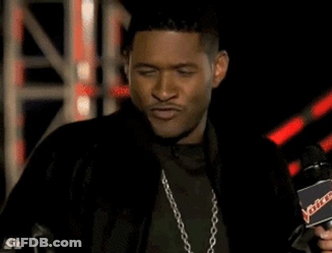 Usher Excited The Voice Interview Meme GIF