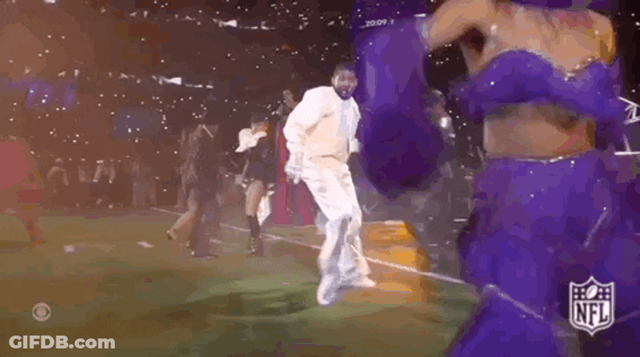 Usher Fast Legs Dancing Super Bowl GIF